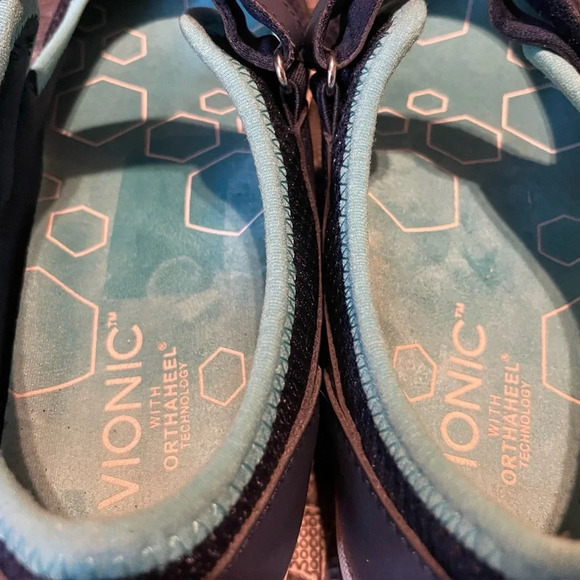 Vionic Navy Blue Orthaheel Technology Ailie Hoop and Loop Mary Jane Sneakers 7.5 - Picture 5 of 10